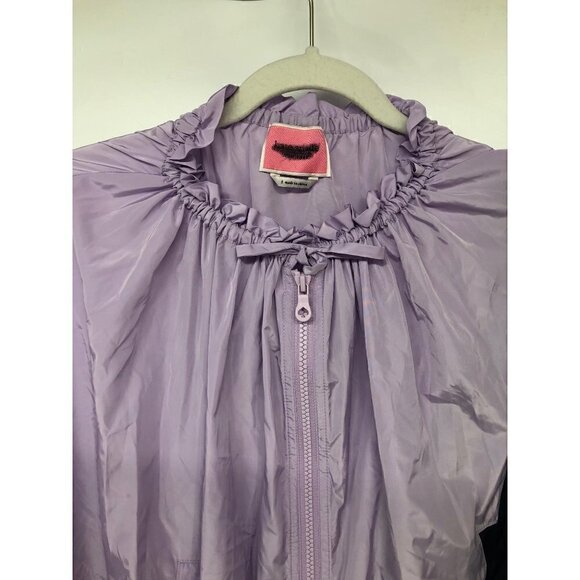 NWT Kate Spade Color Splice Zip-front Wind Jacket Purple Blue S - Picture 4 of 7